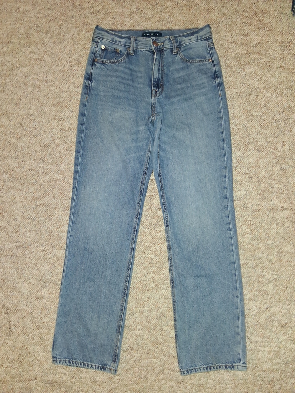 Aeropostale Hi Rise Baggy Jeans SIZE 3/4